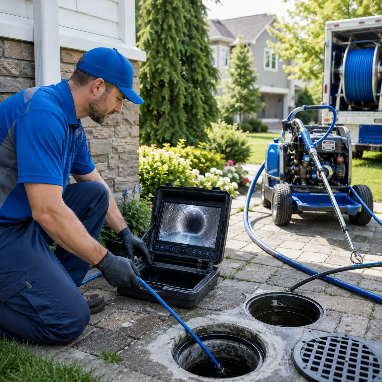 Outdoor drain cleaning professionals serving Belleville, MI