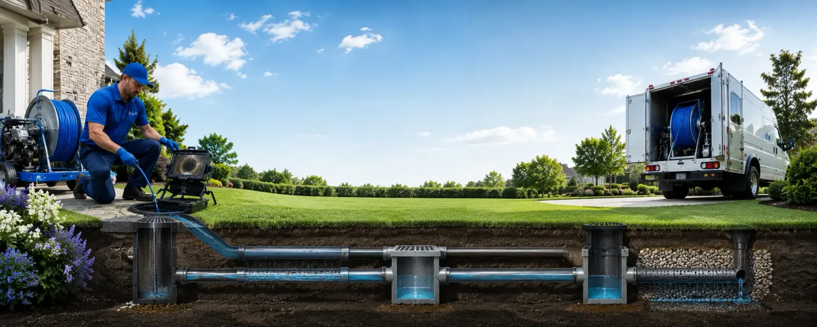 Outdoor drain cleaning information for Belleville, MI